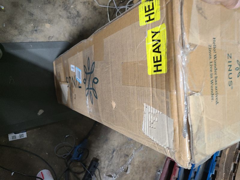 Photo 1 of ZINUS 9 Inch WonderBox(TM) Smart Box Spring, Quick Assembly Mattress Foundation, Durable Metal Frame, King, Grey