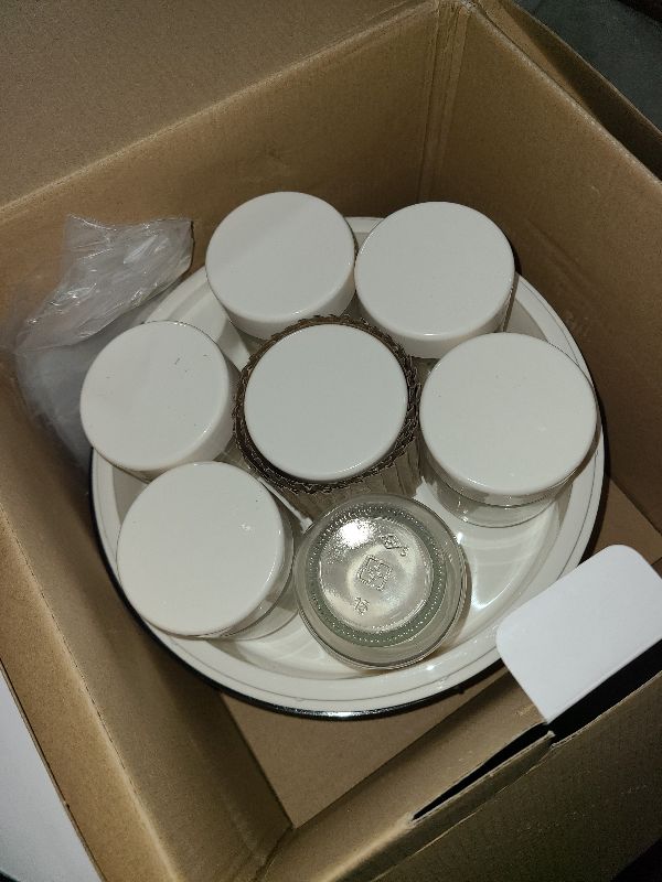 Photo 1 of Euro Cuisine YM80 Electric Yogurt Maker Machine- Promote Gut Health with Probiotic Rich Homemade Yogurt -Home Yogurt Incubator with Glass Jars, White