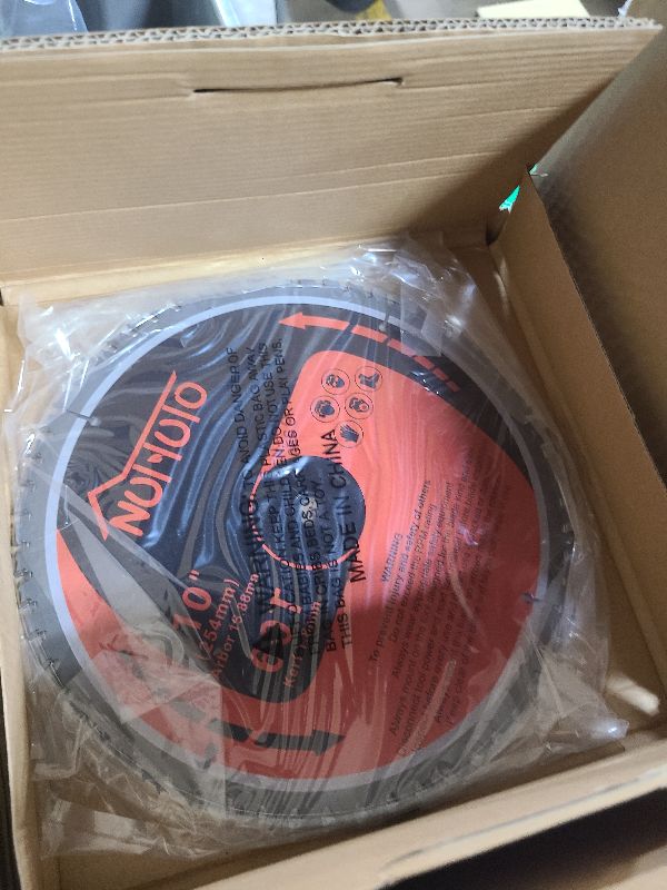 Photo 1 of 2 Pack 10" 40Tooth&60Tooth Circular Saw Blade, for Cutting Wood, Plastic, PVC, Acrylic, Saw Blade Arbor Size 5/8-inch,by NUTTUTO