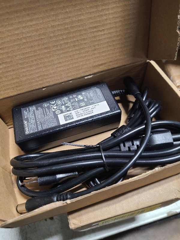 Photo 1 of Charger for Dell Laptop Computer 65W 45W Round Tip Power Adapter
