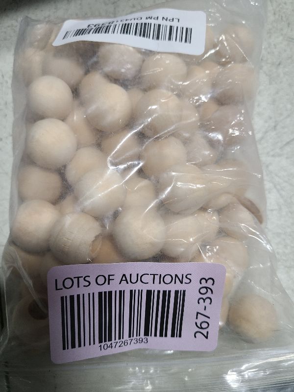 Photo 1 of Enkrio 100Pcs Unfinished Wooden Balls 3/4inch Round Wooden Balls Small Wood Balls for Home Office Decor