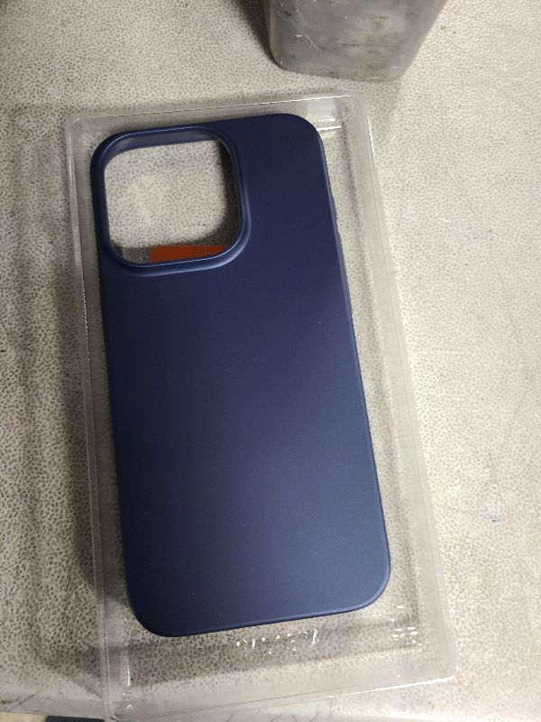 Photo 1 of TORRAS Magnetic Slim Fit Designed for iPhone 15 Pro Case 2023, [Compatible with MagSafe] [Ultra Thin] Protective Matte Hard PC Cover Anti-Scratch Phone Case for iPhone 15 Pro, Navy Blue