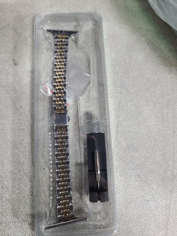 Photo 1 of MioHHR Slim Metal Band Compatible with Apple Watch Band 49mm 46mm 45mm 44mm 42mm?Series 3/2/1?