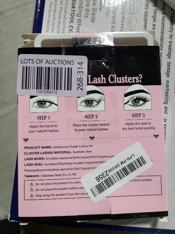 Photo 1 of Goddvenus Lash Extension Kit Wispy Lash Clusters Kit Natural C Curl Fluffy Cluster Eyelash Extensions Individual Lashes Kit with Bottom Lash Clusters Waterproof Bond and Seal Tweezers DIY at Home