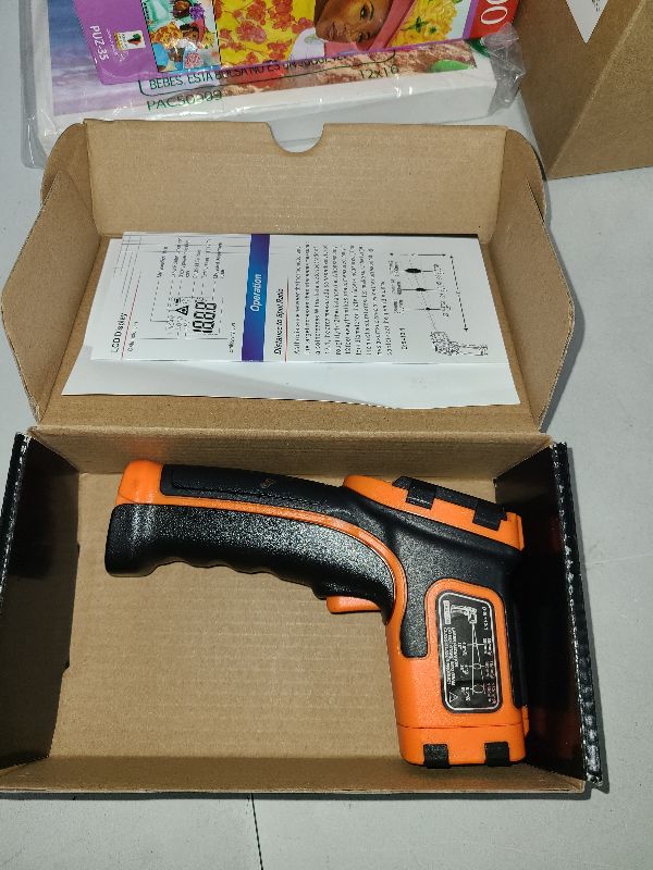 Photo 1 of Kizen Infrared Thermometer Gun (LaserPro LP300) - Handheld Surface Thermometer for Griddle, Grill, Oven, Engine, & A/C - Laser Surface Temp Reader -58F to 1112F - Heat Detector, Temperature Sensor Gun