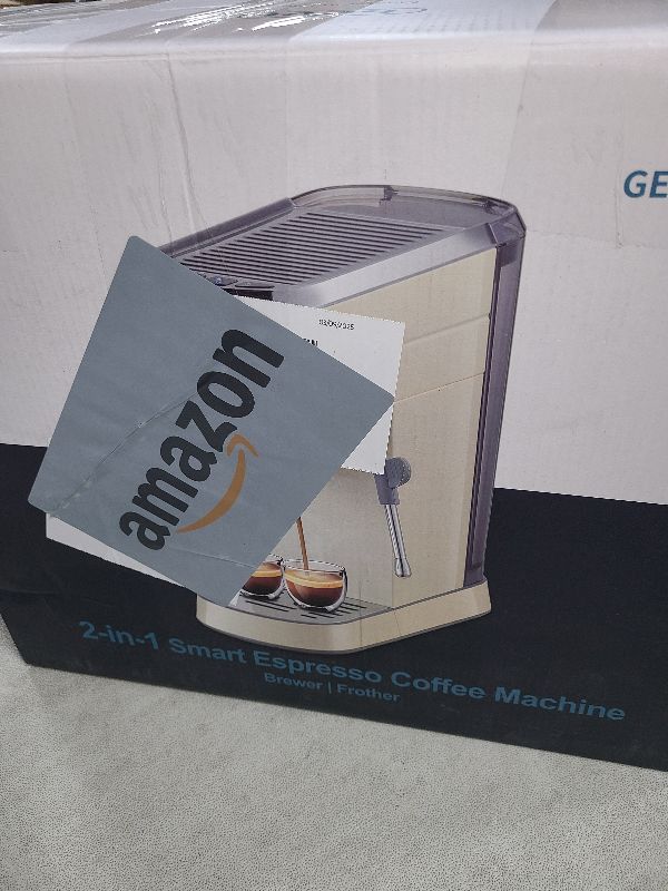 Photo 1 of Gevi Commercial Espresso and Coffee Makers, Professional Espresso Maker Latte Machine with Milk Frother, Stainless Steel Expresso Coffee Machines for Home, Compact Cappuccino Machine, Great Gift