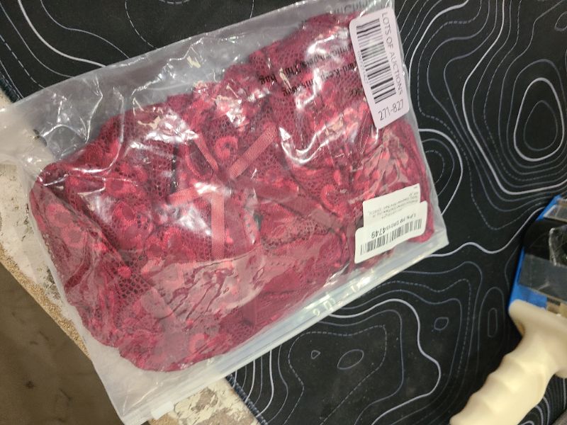 Photo 1 of Ababoon Women One Piece Lingerie Lace Sexy Baby Dolls Teddy Sleepwear (Wine Red, M)