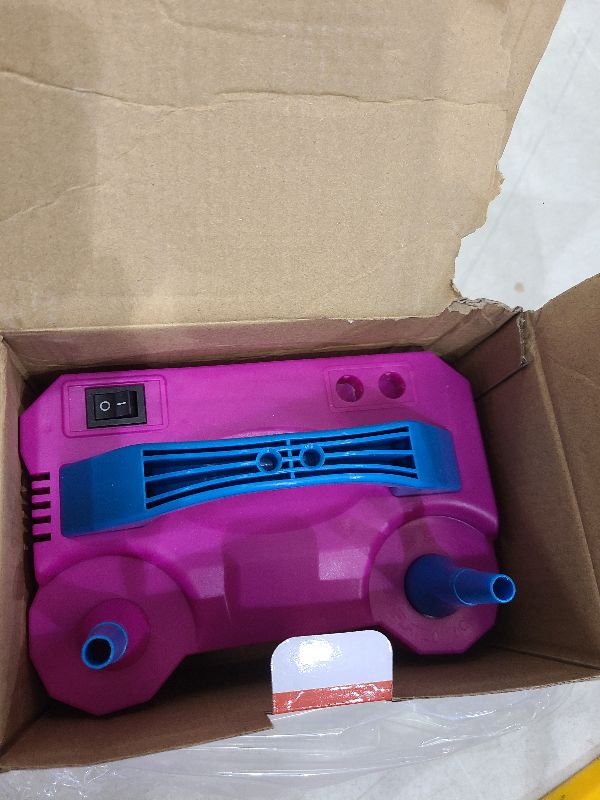 Photo 1 of Balloon Pump, Balloon Pump Electric, Electric Balloon Pump at Home, Portable Air Blower with Dual Nozzle Balloon Air Pump for Decoration, Party and Save Time