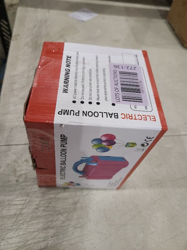 Photo 1 of Balloon Pump, Balloon Pump Electric, Electric Balloon Pump at Home, Portable Air Blower with Dual Nozzle Balloon Air Pump for Decoration, Party and Save Time