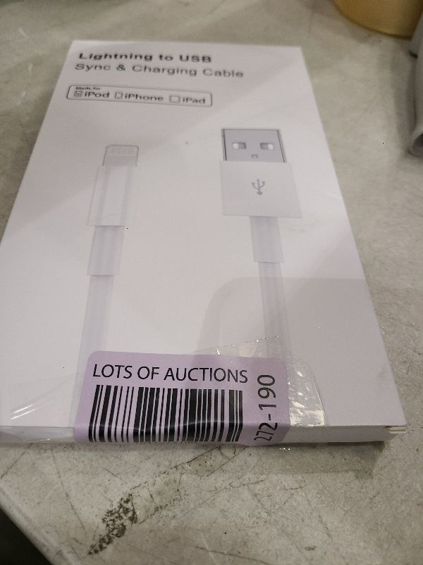 Photo 1 of ***3pack only***Susnwere 4 Pack [Apple MFi Certified] Apple Charging Cables 6ft, iPhone Chargers, Lightning Fast iPhone Charging Cord for iPhone 12/11/11Pro/11Max/ X/XS/XR/XS Max/8/7, ipad(White)