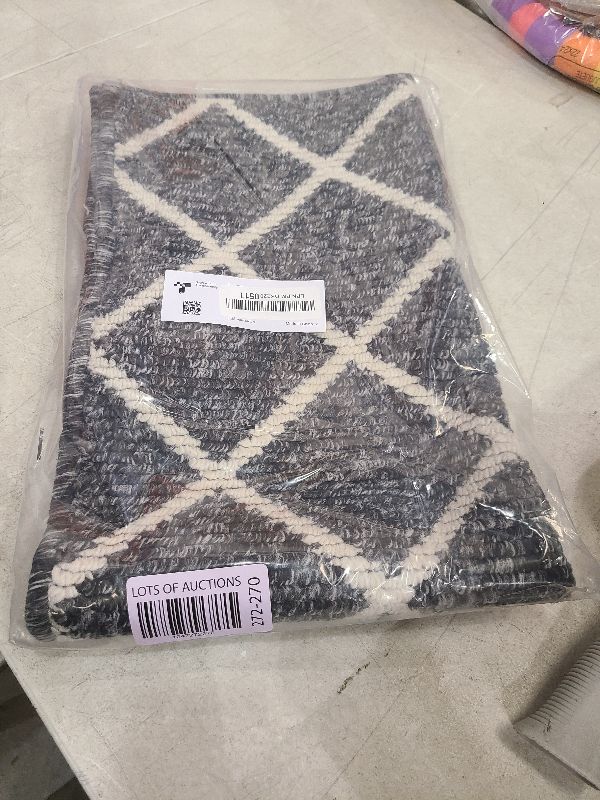 Photo 1 of Finchitty Indoor Door Mat, Dirt Resistant and Absorbent, Low-Profile, Non-Slip, Washable Inside Floor Mats for Front Door, Back, and Entrance, 32" x 20", Sage Green