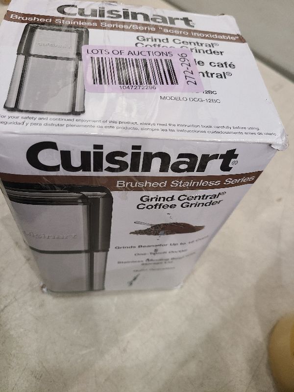 Photo 1 of Cuisinart DCG-12BC Grind Central Coffee Grinder, Blade, Silver