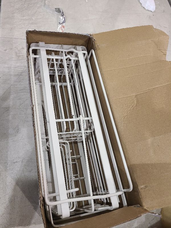 Photo 1 of Youvip Adhesive Shower Caddy-Rustproof, No Drilling Shower Shelves for Bathroom - Large Capacity with Soap Holder. White