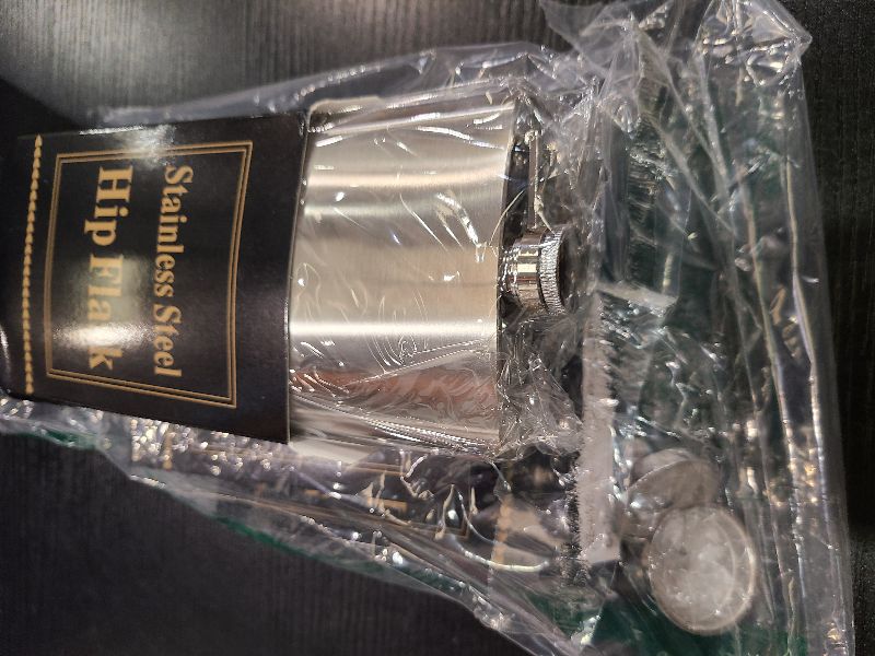 Photo 1 of 3 Pcs 8 oz Hip Stainless Steel Flask & Funnel Set by QLL, Easy Pour Funnel is Included, Perfect Flask that Fits Great in Jacket Pockets and Pants