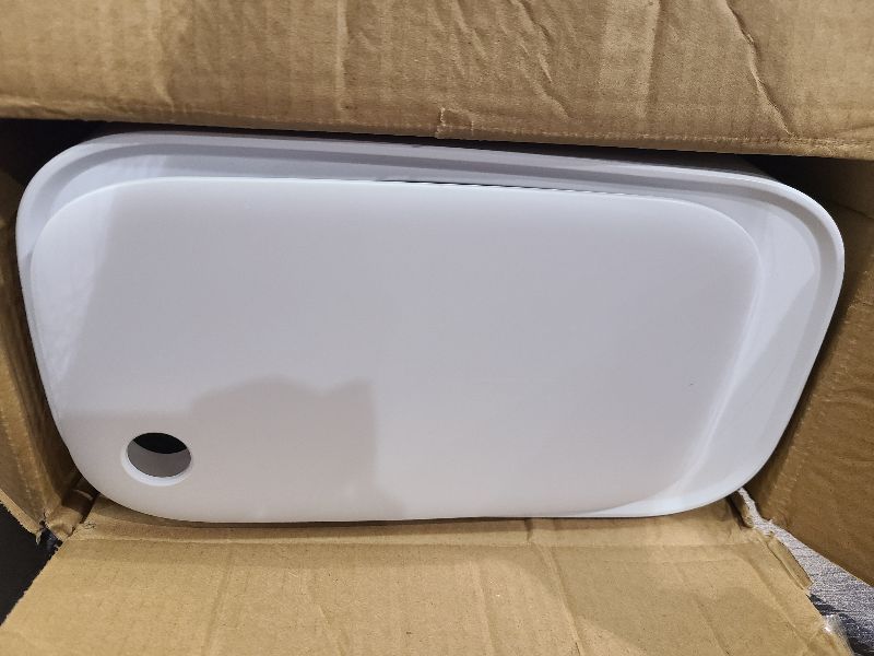 Photo 1 of MOPALL Small Bathroom Trash Cans with Lids,Motion Sensor Bathroom Trash Can,Narrow Waterproof Plastic 3.5 Gallon Automatic Adsorption Touchless Garbage Can,White