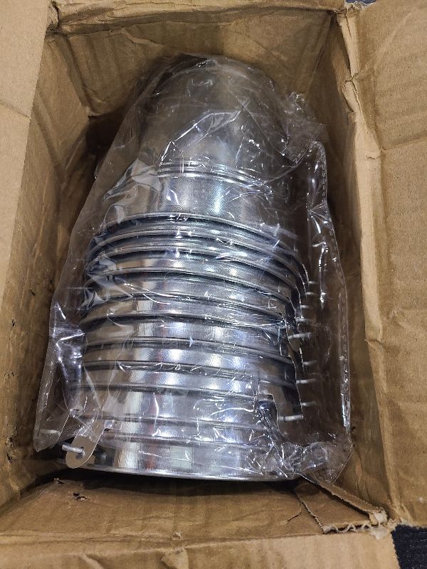Photo 1 of 12 Pack Galvanized Metal Buckets with Handles for Party Decorations, Small Tin Pails (4.7 in)