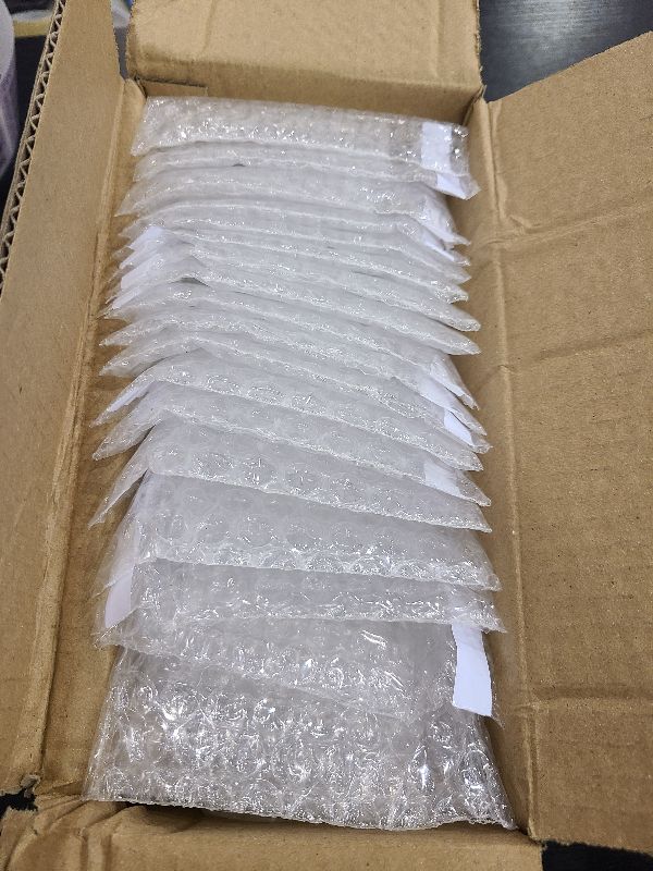 Photo 1 of 100Pcs Small Bubble Out Bag Pouches 2" x 3.15" Self-Seal Mini Bubble Pouches Cushioning Bags, Double Walled Self-Sealing Protective Wrap Shockproof Foam Bag for Small Business, Shipping, Packing