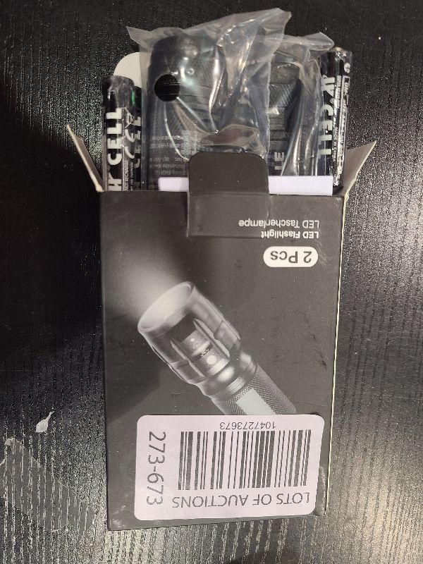 Photo 1 of Lighting EVER LED Flashlights High Lumens, Small Flashlight, Zoomable, Waterproof, Adjustable Brightness Flash Light for Outdoor, Emergency, Camping, AAA Batteries Included, 2 Pack