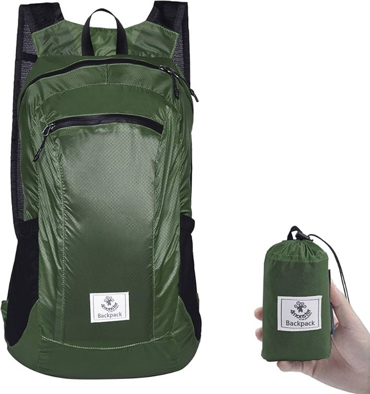 Photo 1 of 4Monster Hiking Daypack,Water Resistant Lightweight Packable Backpack for Travel Camping Outdoor 