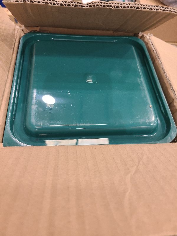 Photo 1 of 4QT NSF Food Storage Containers: 8 PCS [Food Grade][Hot&Cold Resistant] Commercial Clear Food Storage Containers with Lids for Restaurant Kitchen Proof Dough, Measuring Spoons Included(Green)