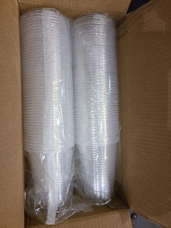 Photo 1 of 7oz Plastic Cups 300 Pack? Disposable Clear Party Cups for Home, School, Office & Events | Small Transparent Tumblers for Drinks, Samples & Commercial Use