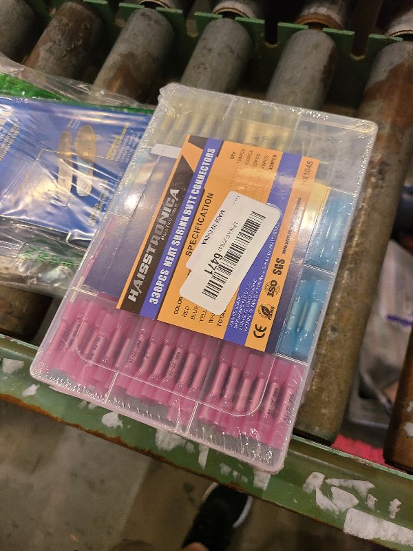 Photo 1 of 330PCS haisstronica Heat Shrink Butt Connectors-Marine Grade Waterproof Electrical Crimp Wire Connectors Kit-Tinned Red Copper Insulated, for Boat,Truck,Stereo,Joint(4Colors/4Sizes)