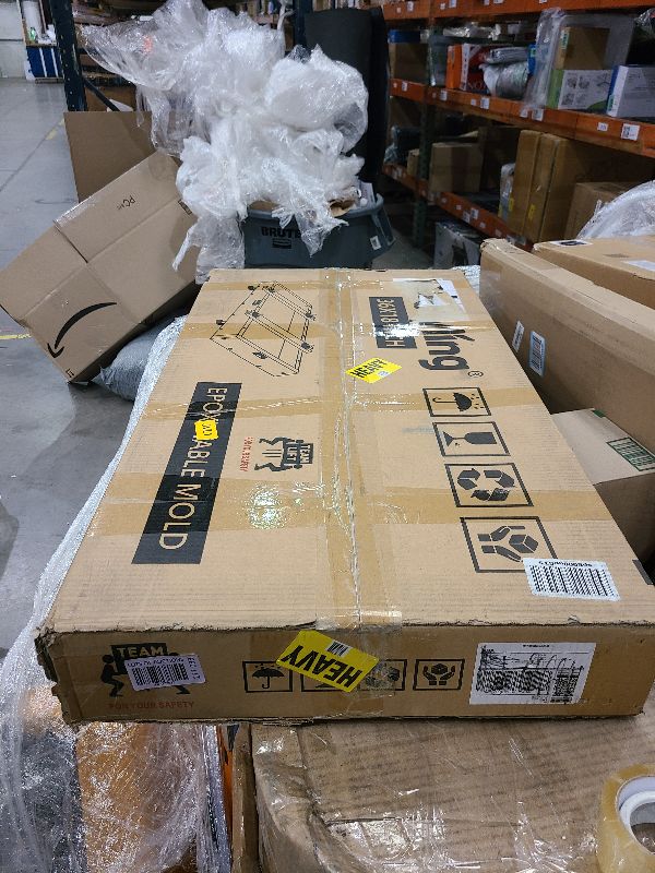 Photo 1 of GROWLING Extra Large Epoxy Resin Mold 36x18x3 Inches, Adjustable Fastening and Leveling, Heavy Duty Reusable Resin Mold for River Tables, Coffee Tables, Trays, Cutting Boards, DIY Resin Art Etc.