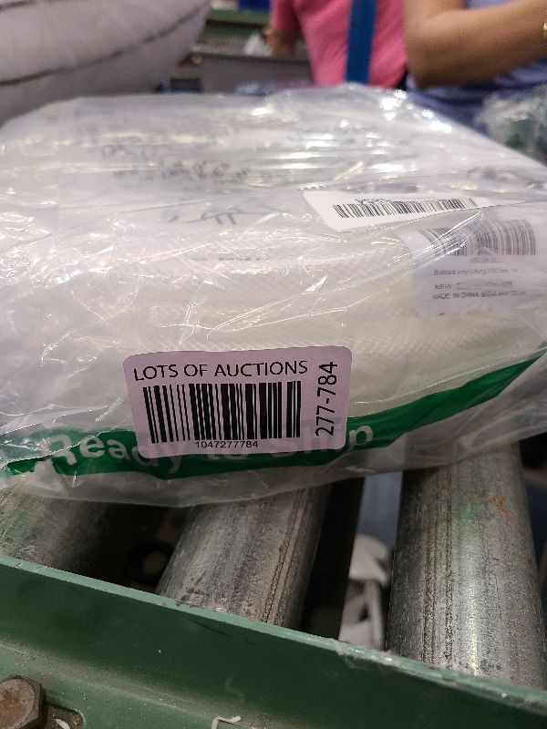 Photo 1 of 1/4’’ ID × 7/16’’ OD - 100 ft Clear Braided Hose Plastic Vinyl Tubing,High Pressure Flexible Reinforced PVC Tube for Transfer Water Air Oil, BPA Free & Non-Toxic