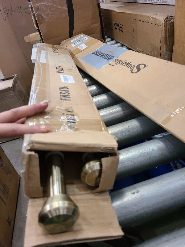 Photo 1 of 2 Pack Telescoping Curtain Rods, 1Inch Diameter Drapery Rods 28-48Inch Length Adjustable Rod with Brackets Window Treatment-Antique Bronze