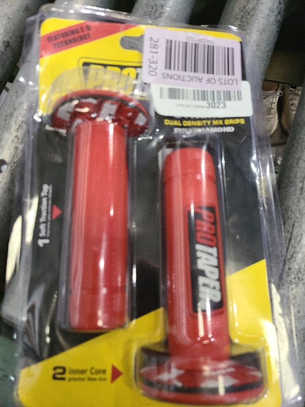 Photo 1 of 7/8" Motorcross Handle Grips Dirt Bike 22mm 24mm Truster Grips Motorcycle Ergonomic Bar End Non Slip Grip Gel Gep Scooter Cruiser Racing Mountain (Red, Pro Taper)