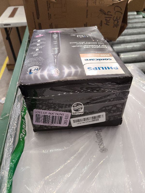 Photo 1 of Philips Sonicare DiamondClean Smart 9500 Electric Toothbrush, Sonic Toothbrush with App, Pressure Sensor, Brush Head Detection, 5 Brushing Modes and 3 Intensity Levels, Black, Model HX9923/11