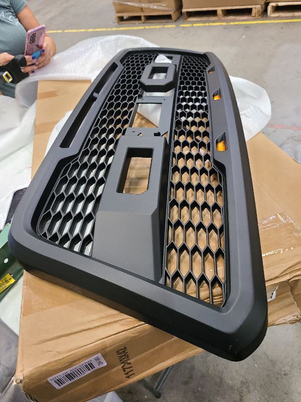 Photo 1 of 

For Ford F150 2004-2008 Grill Raptor Style Front Grille with LED Light & Letter Matte Black 