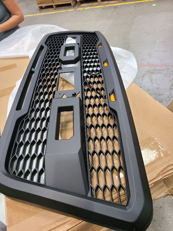 Photo 1 of 

For Ford F150 2004-2008 Grill Raptor Style Front Grille with LED Light & Letter Matte Black 