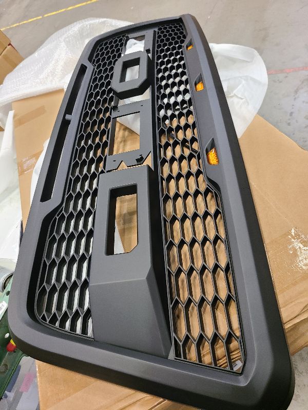 Photo 1 of 
For Ford F150 2004-2008 Grill Raptor Style Front Grille with LED Light & Letter Matte Black 