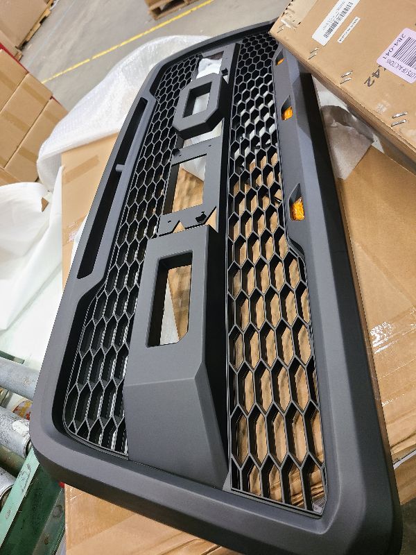 Photo 1 of 
For Ford F150 2004-2008 Grill Raptor Style Front Grille with LED Light & Letter Matte Black 