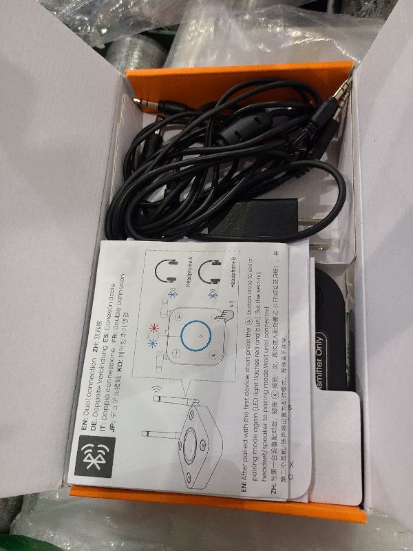 Photo 1 of 1Mii B06TX Bluetooth 5.2 Transmitter for TV to Wireless Headphone/Speaker, Bluetooth Adapter for TV w/Volume Control, AUX/RCA/Optical/Coaxial Audio Inputs, Plug n Play, aptX Low Latency & HD