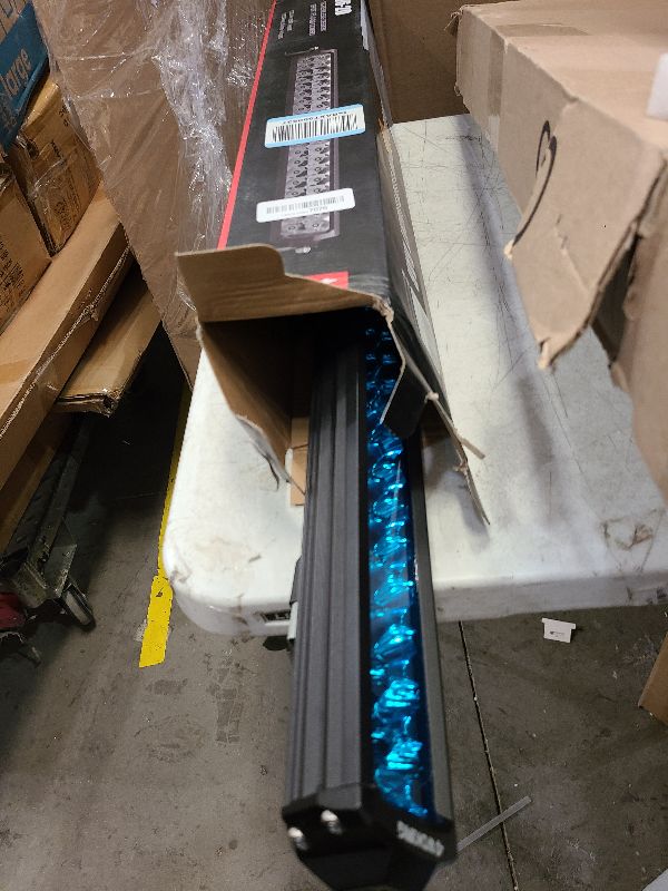 Photo 1 of 4WDKING LED Light Bar 20 inch Dual Row Light Bar with DT Connector Wiring Harness Kit 120W Flood and Spot Combo Beam Work Light for Truck Cars ATV UTV Boat