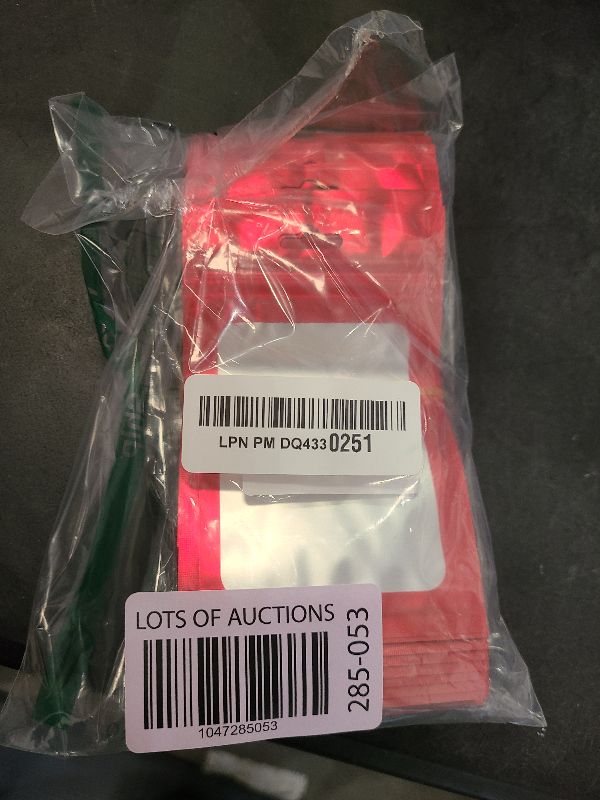 Photo 1 of 100 Pieces Resealable Bags with Window Bags Small Packaging Bags Foil Pouch Zipper Bag for Food Self Sealing Storage Supplies Treat (Red, 3.14x5.11 inches)
