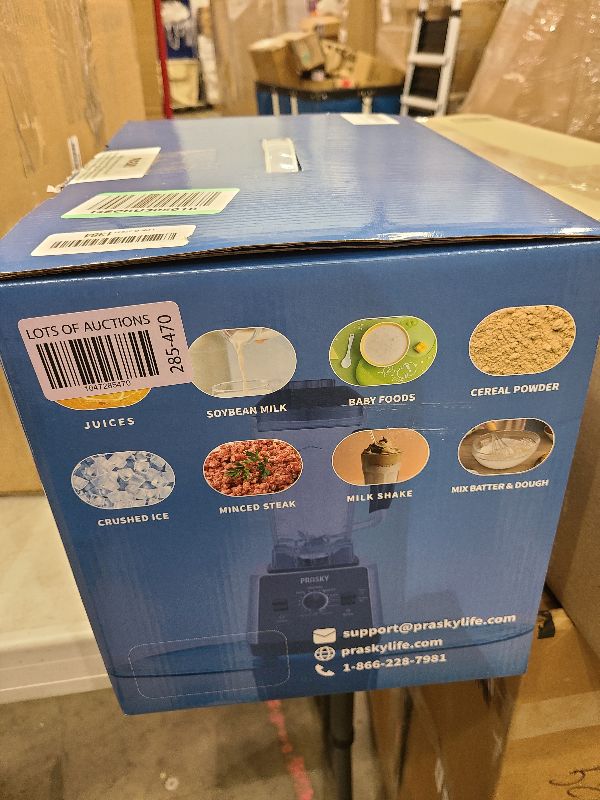Photo 1 of Professional Blender,Smoothies Blenders, PRASKY Max.2400Watts/1000Watts Blender and Grinder Combo 25000RPM Powerful Kitchen 68oz BPA Free 2 Containers Countertop Blenders Ice Crushing, Juice