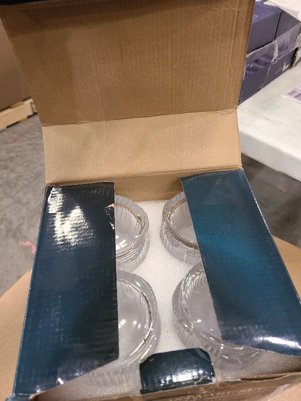 Photo 1 of ISMASOAN Arch Design Drinking Glasses Set of 7, 15 oz Highball Glasses & 8 oz Cocktail Glasses Set, Ribbed Glassware, Art Deco Glassware, Vintage Drinking Glasses,Bar Tumbler Glassware Set
