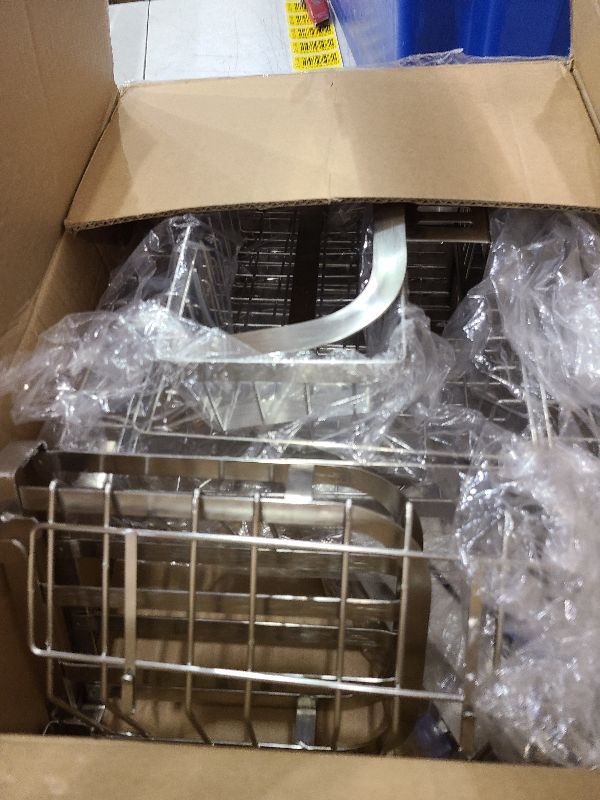 Photo 1 of BOOSINY Over The Sink Dish Drainer Drying Rack, Expandable Width (33.6"-39.9") Dish Drainers for Kitchen Storage Counter, Stainless Steel Space Saver, Silver