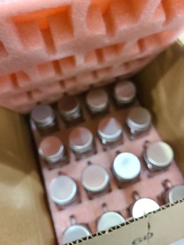 Photo 1 of Kingrol 16 Pack 2 oz Mini Mason Jar Shot Glasses with Lids, Glass Favor Jars for Drink, Dessert, Candle, Craft