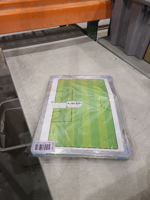 Photo 1 of VolksRose Soccer Coaching Board, Soccer Tactics Board with Magnets and Marker Pen, Magnetic Soccer Coach Board, Soccer Dry Erase Whiteboard Coaches Clipboard, Coach Training Equipment Coach Gift