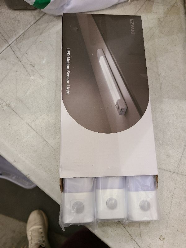 Photo 1 of EZVALO Closet Lights, 30 LED Rechargeable Under Cabinet Lighting Wireless, 3 Color Temps Under Cabinet Lights, Dimmer Motion Sensor Light Indoor for Pantry, Kitchen, Bedroom, Woadrobe (3 Pcs)