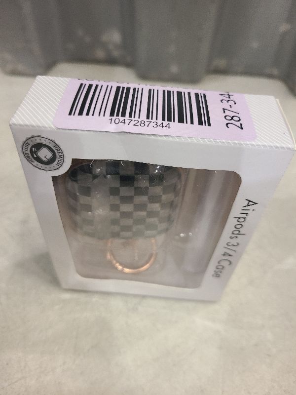 Photo 1 of with Safety Lock for AirPods 4 Case 2024, TPU Clear AirPod 4th Generation Case,Air Pod 4 Cases for Women Girly, AirPods 4 with Active Noise Cancellation Cases with Cleaner Kit - Checkerboard