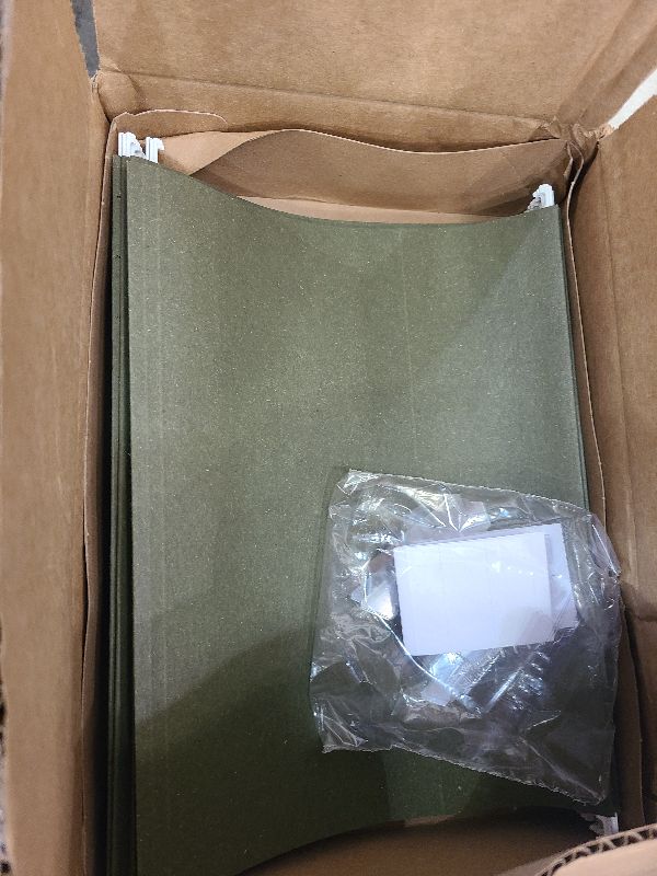 Photo 1 of Amazon Basics Hanging Organizer File Folder, Letter Size, Green - Pack of 25