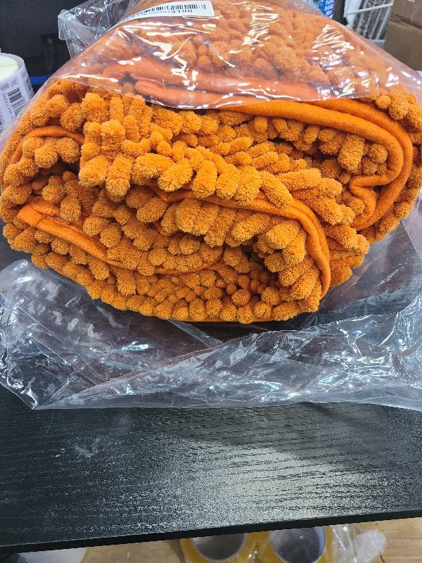 Photo 1 of FLOLEOPA Luxury Chenille Burnt Orange Bathroom Rugs Bath Mats Sets, Extra Soft and Absorbent Bathroom Rugs Non Skid Machine Wash Dry Bath Mats?32"x20" Plus 17"x24"