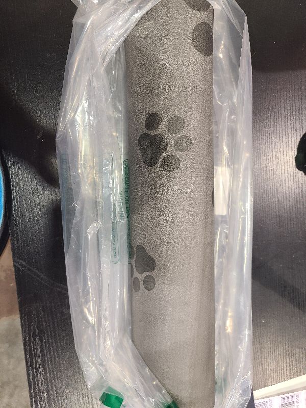 Photo 1 of 18"×30" Dog Food Mat-Absorbent Dog Mat for Food and Water, No Stains Quick Dry Cat Dog Food Bowl Mat Non Skid Dog Feeding Mat with Footprints for Messy Drinkers,Dark Grey