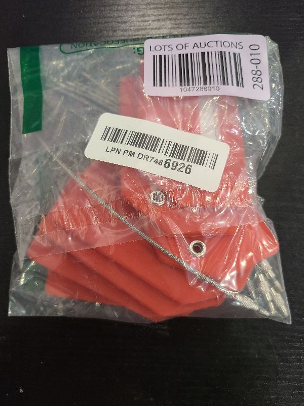 Photo 1 of 7 Pack Silicone Luggage Tag Baggage Handbag Travel Suitcase Tags with Name ID Card Perfect to Quickly Spot Luggage Suitcase (Red
