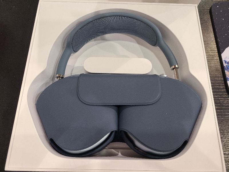 Photo 1 of Apple AirPods Max Wireless Over-Ear Headphones, Pro-Level Active Noise Cancellation, Transparency Mode, Personalized Spatial Audio, USB-C Charging, Bluetooth Headphones for iPhone - Blue